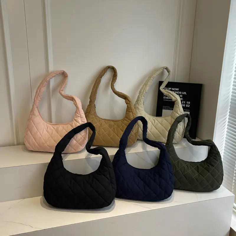 Nylon Quilted Clouds Bag Large Capacity Women - Image 10