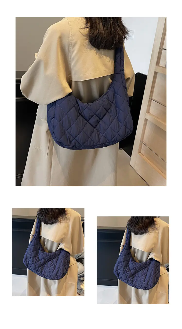 Nylon Quilted Clouds Bag Large Capacity Women — feature 11