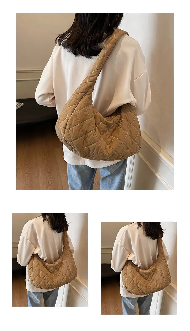 Nylon Quilted Clouds Bag Large Capacity Women — feature 13