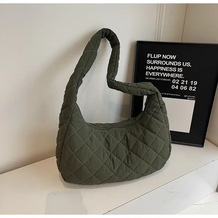 Nylon Quilted Clouds Bag Large Capacity Women — feature 22
