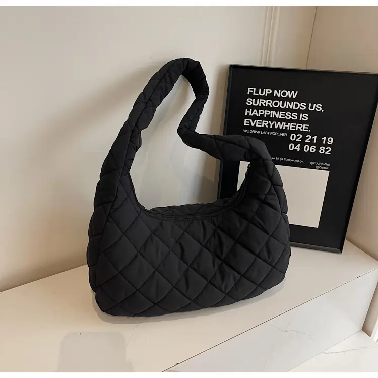 Nylon Quilted Clouds Bag Large Capacity Women — feature 24