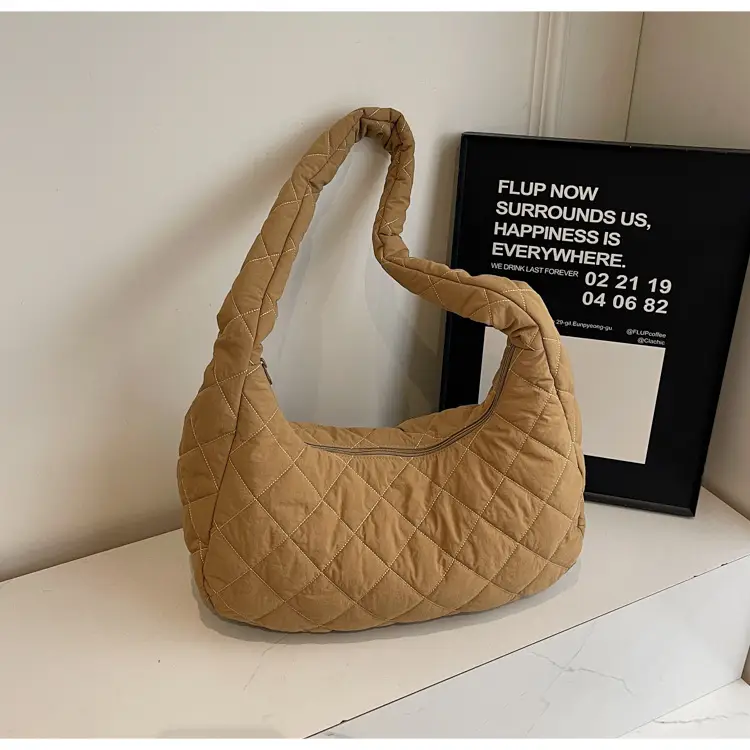 Nylon Quilted Clouds Bag Large Capacity Women — feature 25