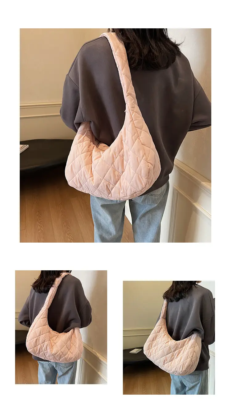 Nylon Quilted Clouds Bag Large Capacity Women — feature 8
