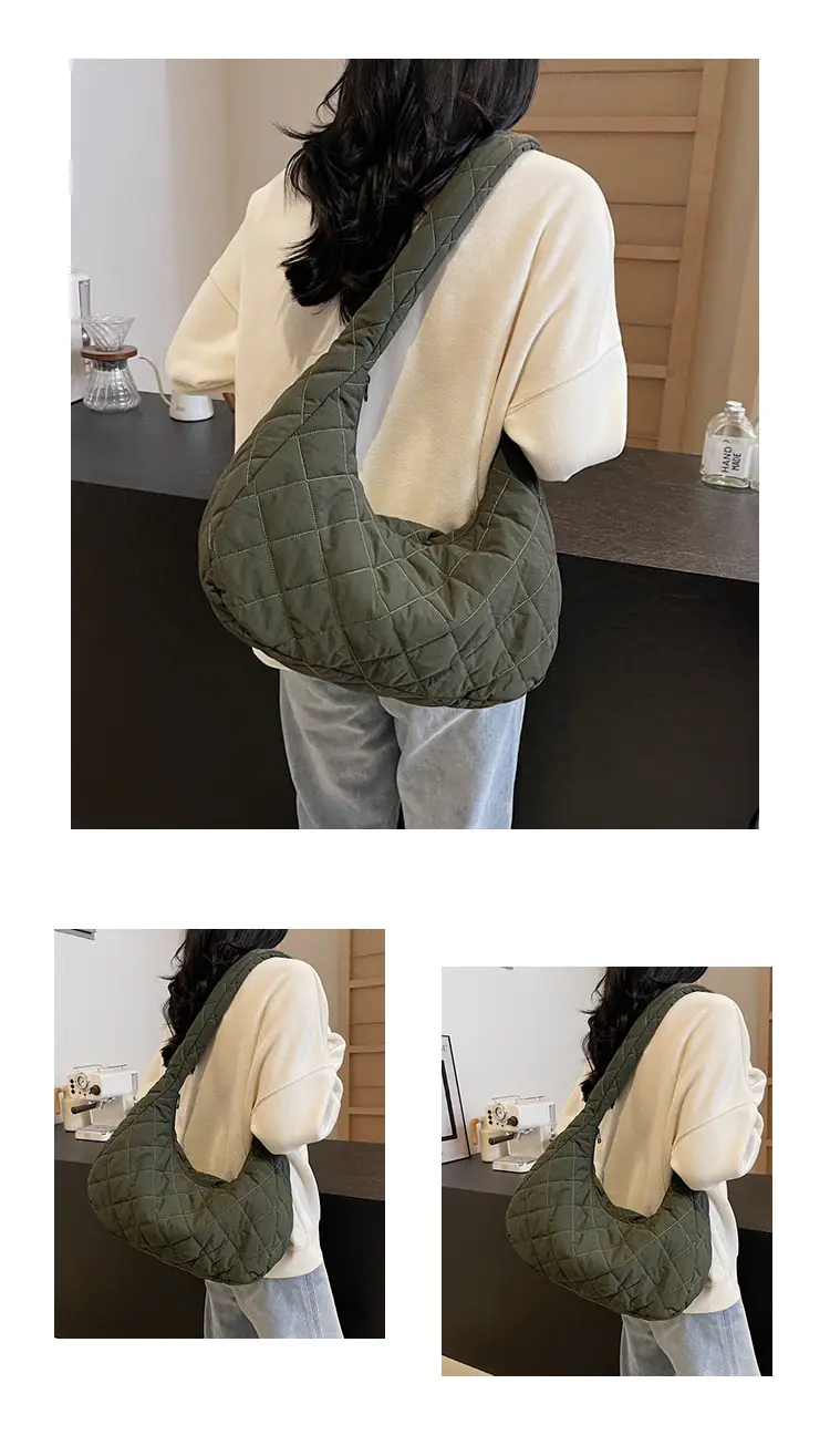 Nylon Quilted Clouds Bag Large Capacity Women — feature 9