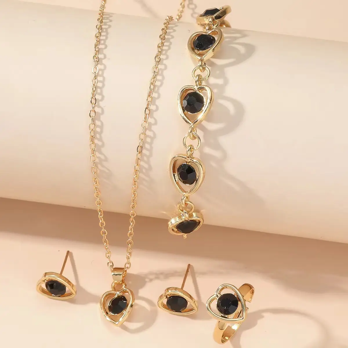 Gold Plated 4-Piece Jewelry Set for Women