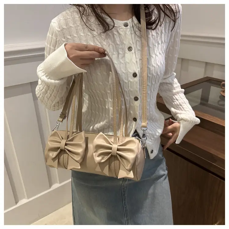Silver Bow Crossbody Bag for Women Winter 2024 — feature 14