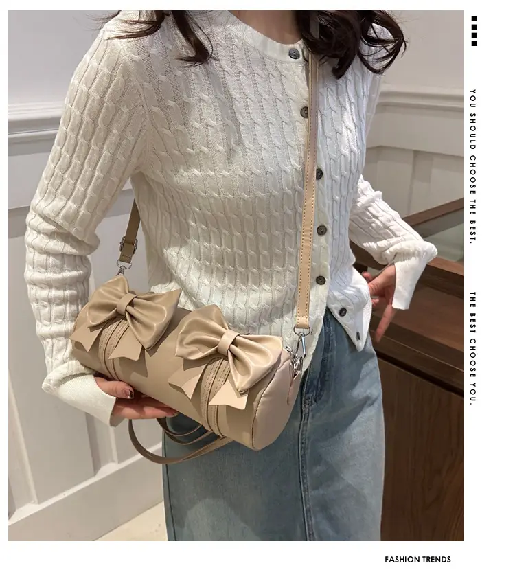 Silver Bow Crossbody Bag for Women Winter 2024 — feature 2