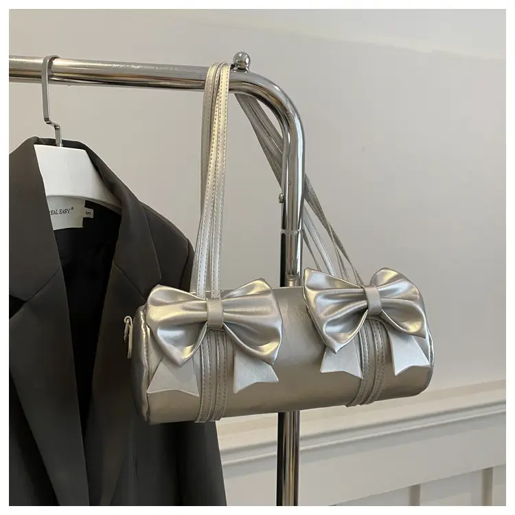 Silver Bow Crossbody Bag for Women Winter 2024 — feature 21