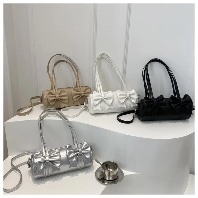 Silver Bow Crossbody Bag for Women Winter 2024 — feature 22