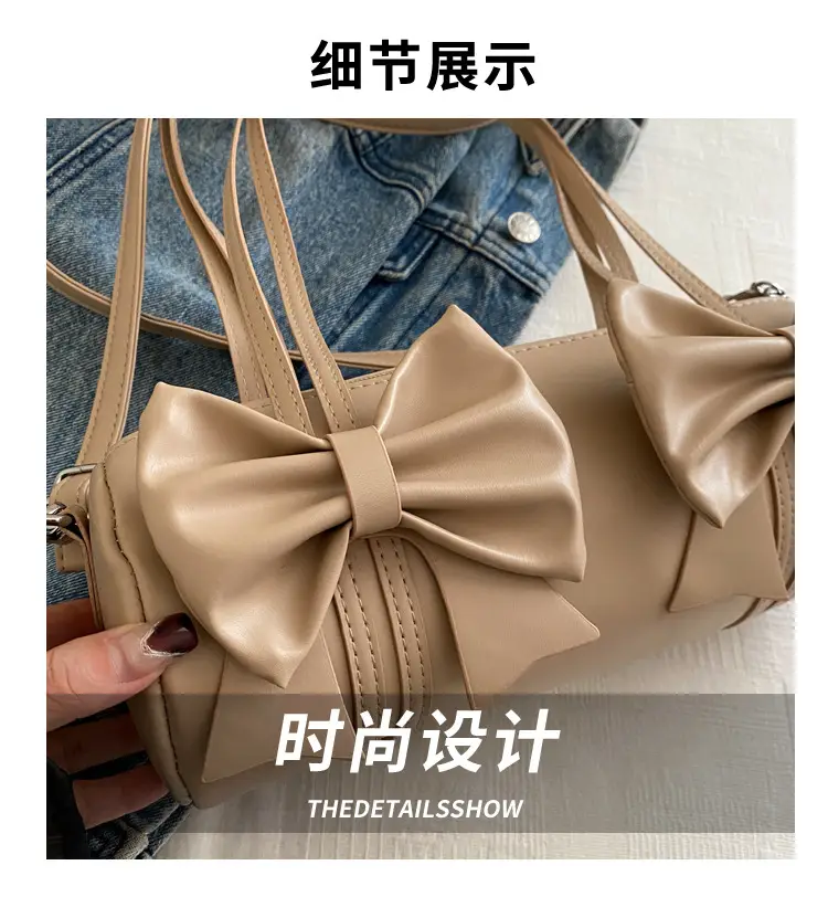 Silver Bow Crossbody Bag for Women Winter 2024 — feature 4
