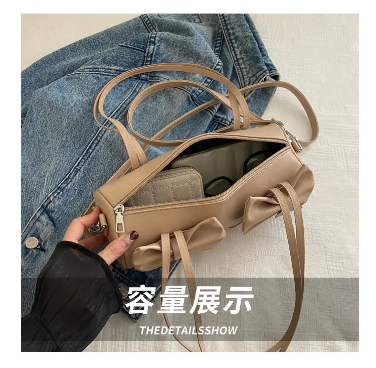 Silver Bow Crossbody Bag for Women Winter 2024 — feature 8