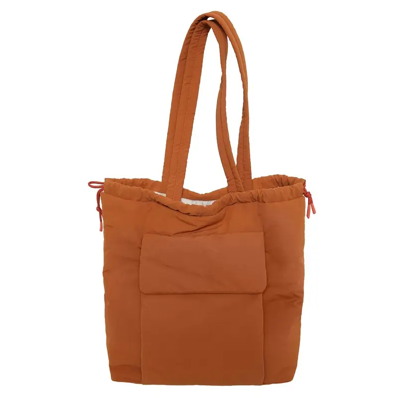 Large Capacity Drawstring Yoga Tote Bag Black - Image 4