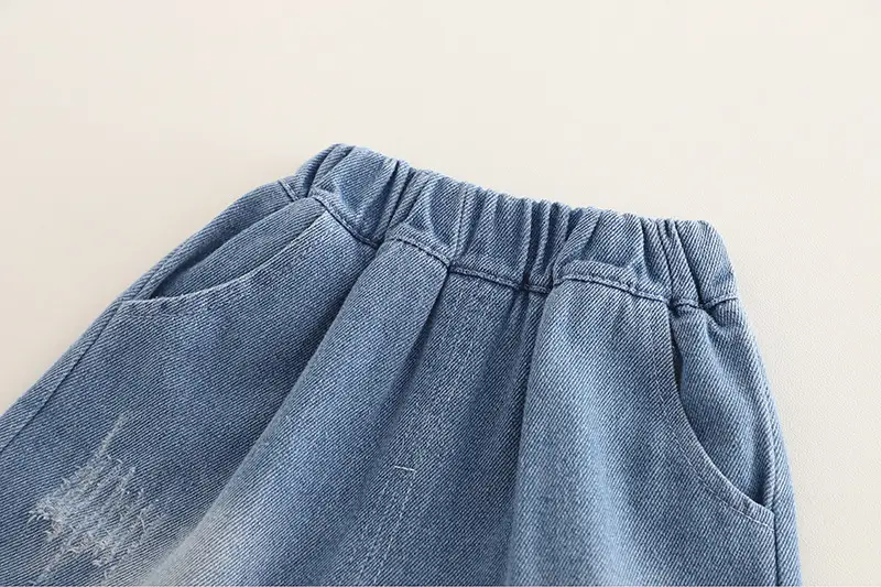 Kids Striped T-Shirt Set Blue White Shorts Set — feature 13