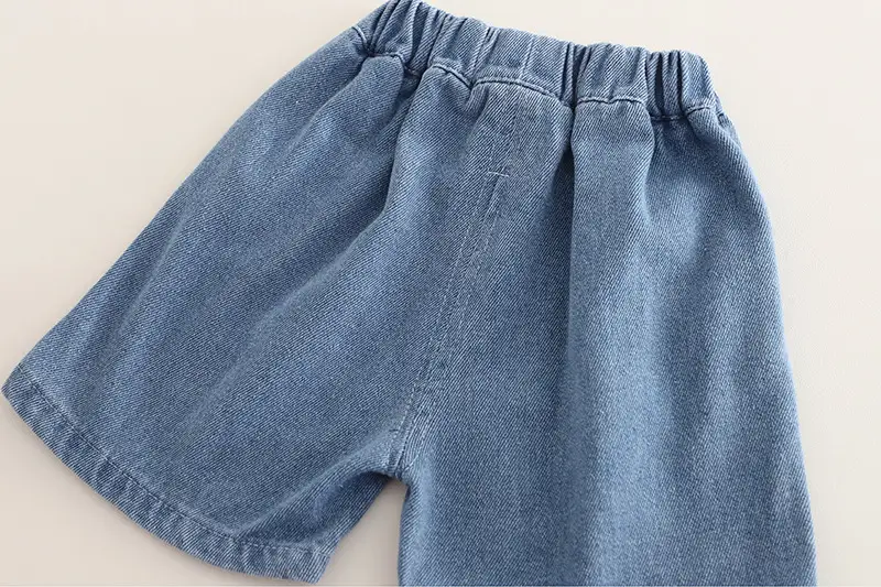 Kids Striped T-Shirt Set Blue White Shorts Set — feature 17