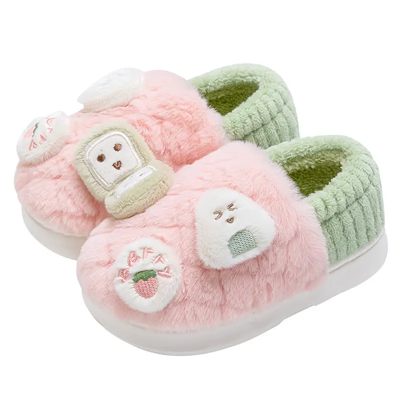Girls Cartoon Plush Slip-On Shoes for Girls Autumn Winter 2025 - Image 9