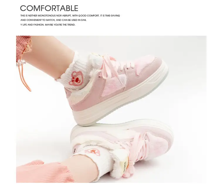 2025 Winter Women's Plush Retro Sneakers Double Layer — feature 10