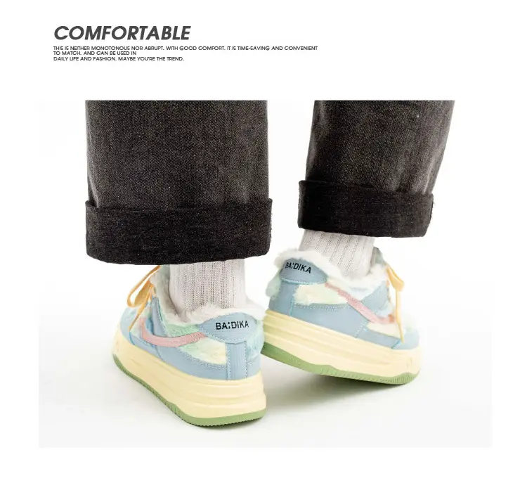 2025 Winter Women's Plush Retro Sneakers Double Layer — feature 13