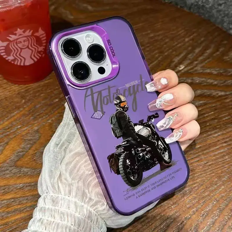 New Model Phone Case for Boys with Motorcycle Design