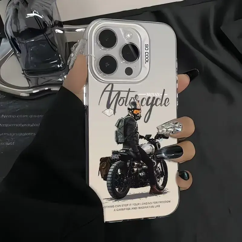 New Model Phone Case for Boys with Motorcycle Design