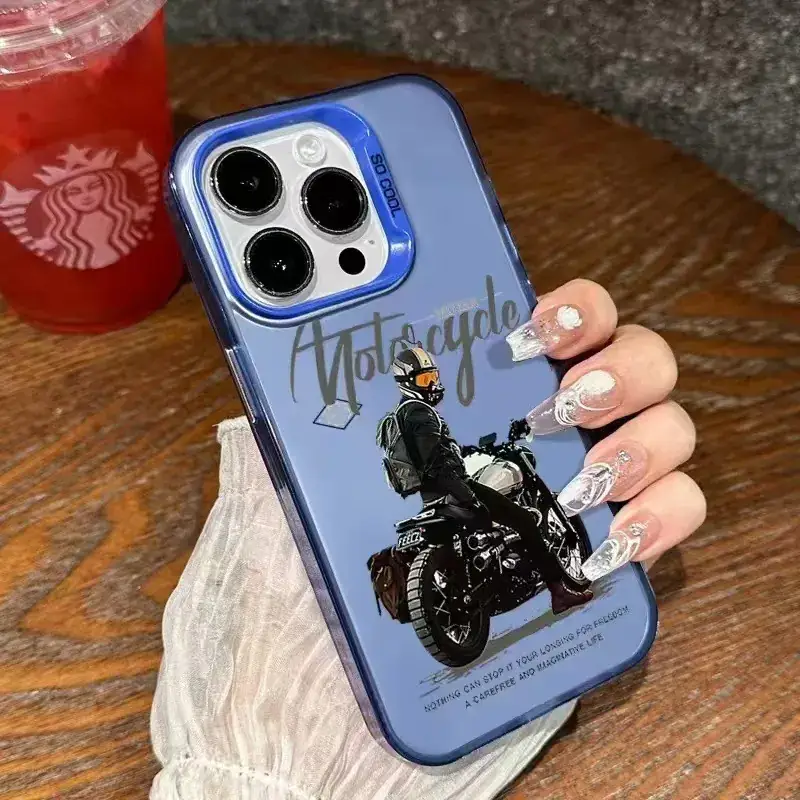 New Model Phone Case for Boys with Motorcycle Design