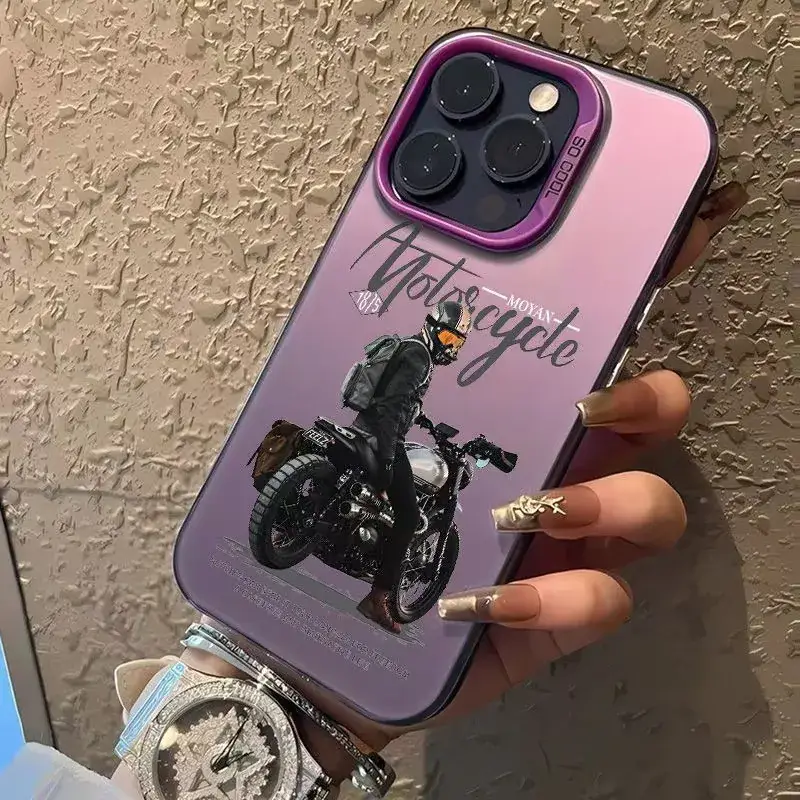 New Model Phone Case for Boys with Motorcycle Design