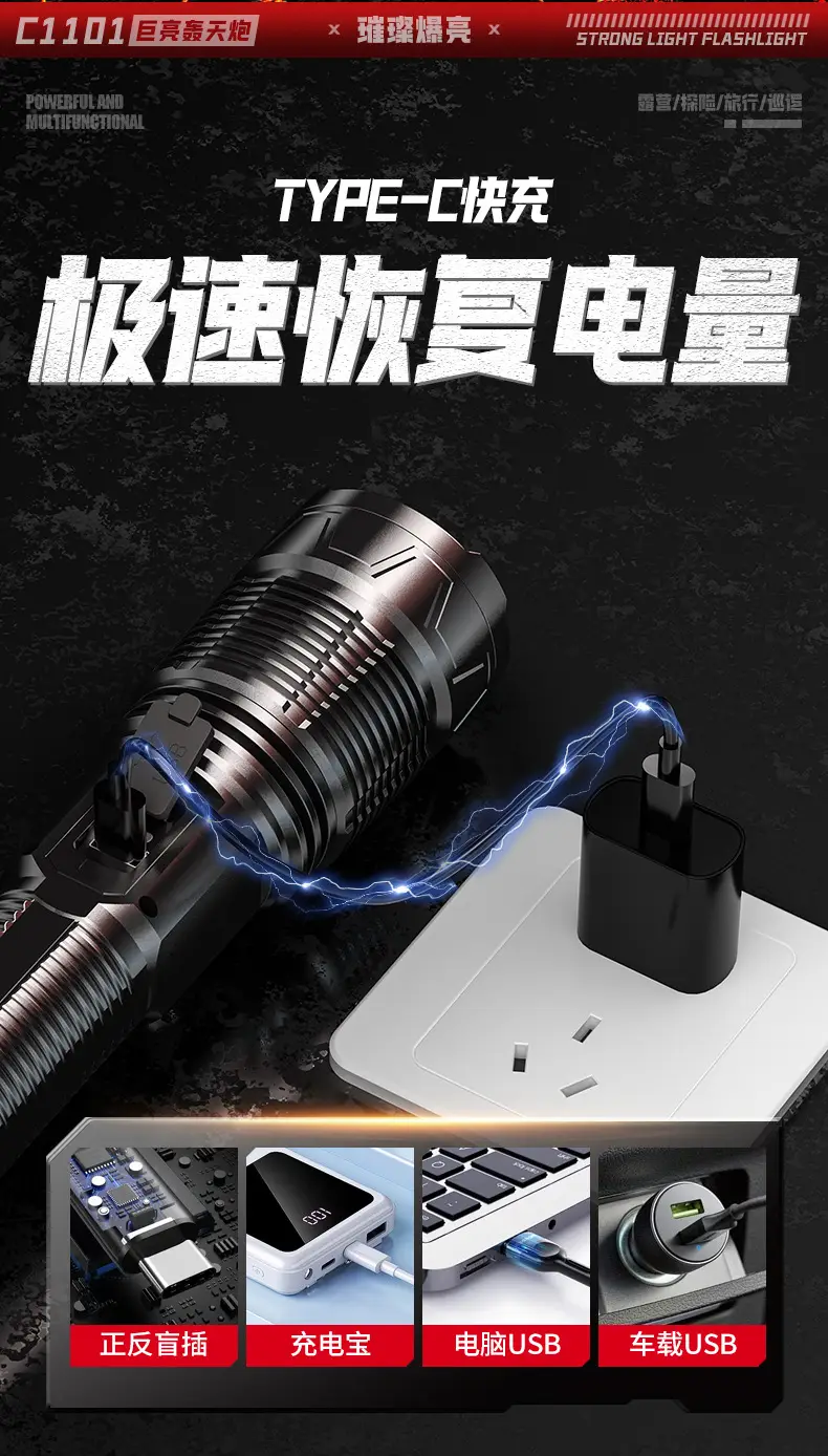 Ultra Zoom Laser Flashlight with Remote Laser Gun β feature 12