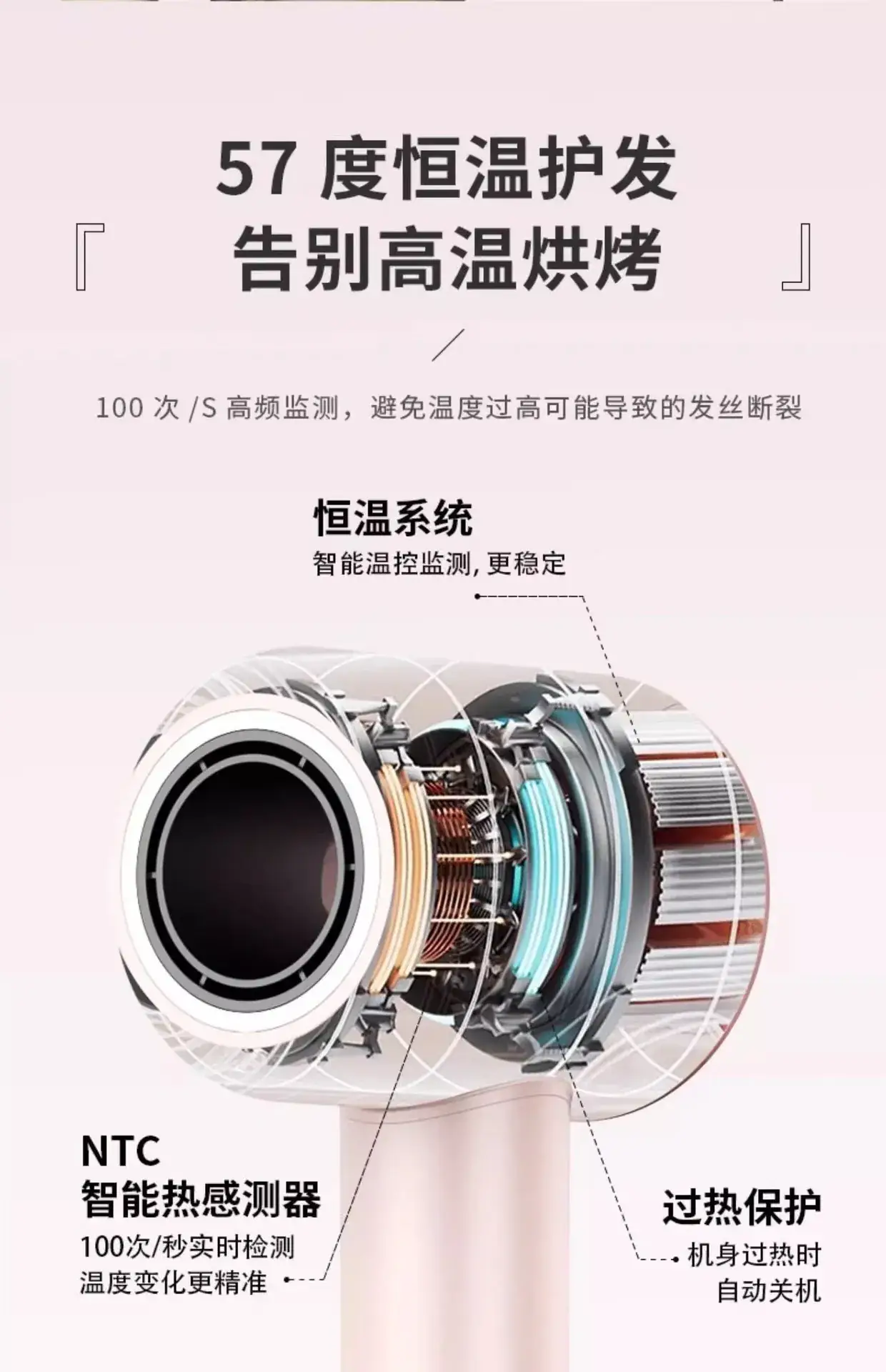 High-Speed Hair Dryer with Leather Case — feature 12