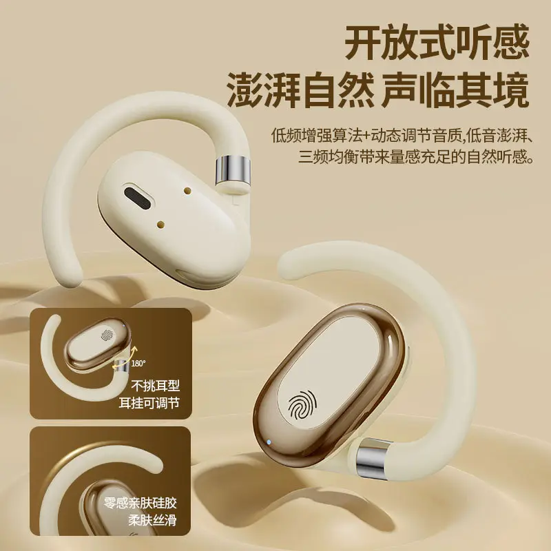 360° Rotating Wireless Earbuds Black Noise Reduction - Image 5