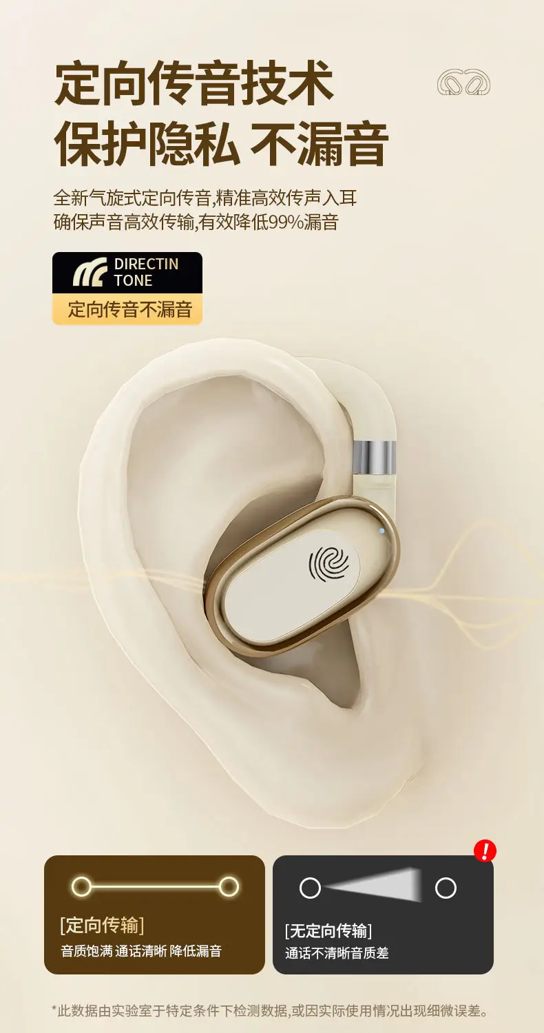 360° Rotating Wireless Earbuds Black Noise Reduction — feature 6