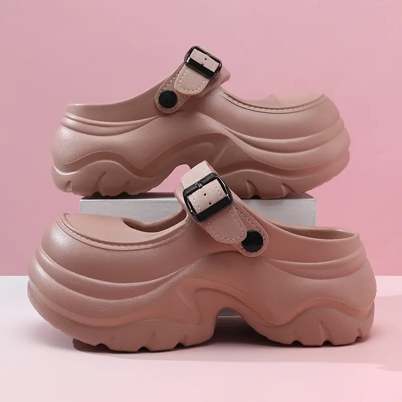 Women's Pink Thick Strap Slippers 2025 - Image 8
