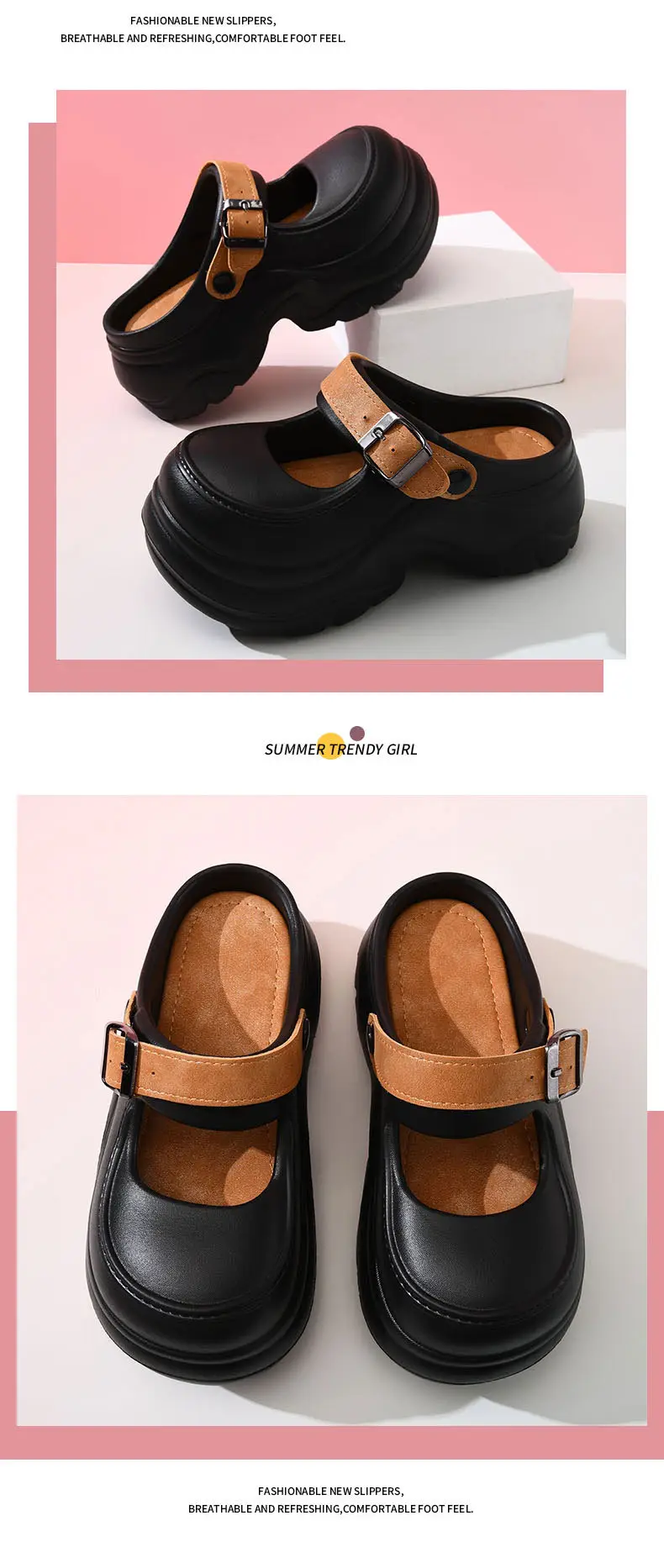 Women's Pink Thick Strap Slippers 2025 β feature 10