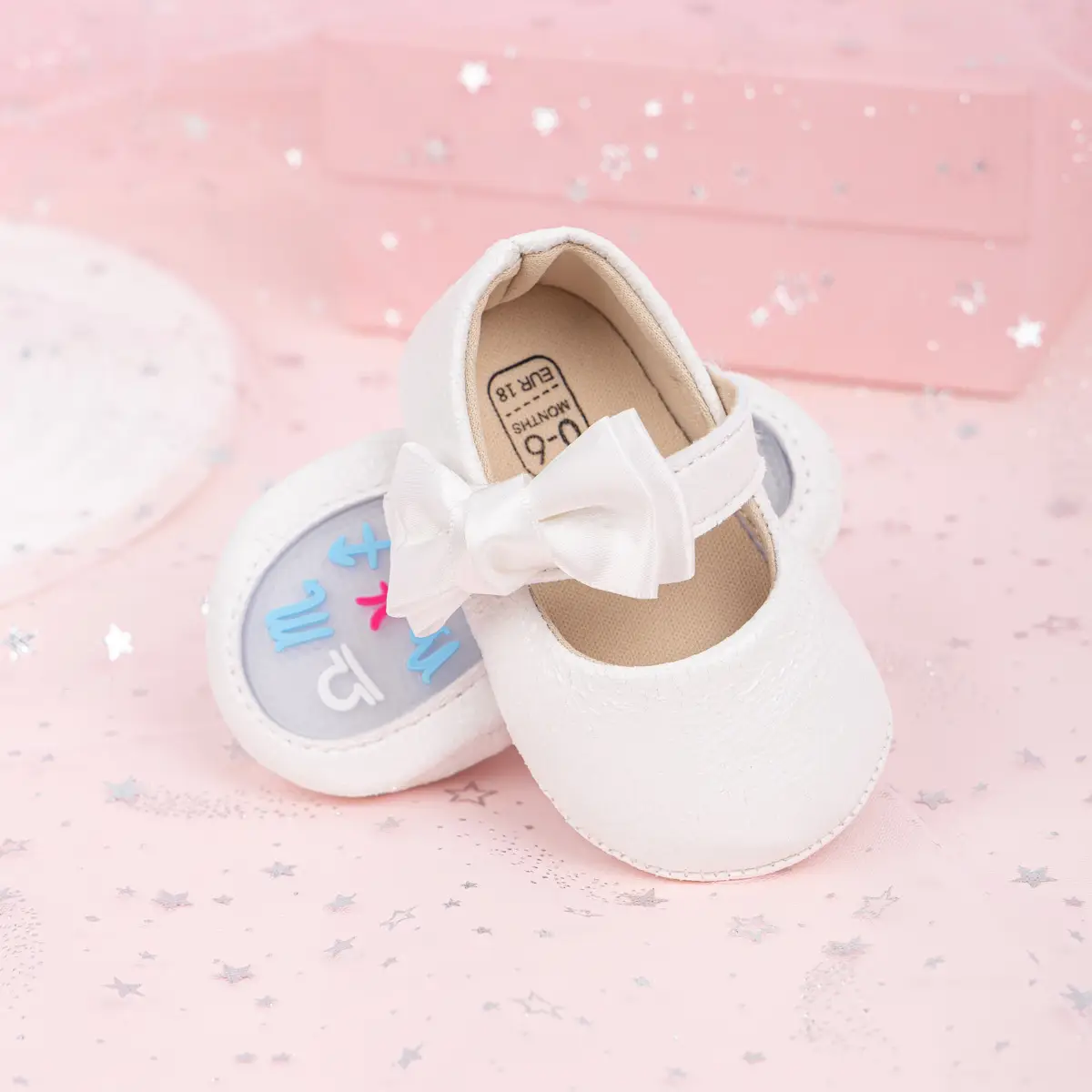 Gold Sparkly Bow Baby Shoes for Toddlers — feature 11