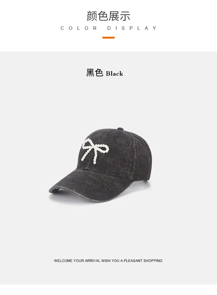 Joker Baseball Cap Men Women Pearl Diamond Denim Sunscreen — feature 10