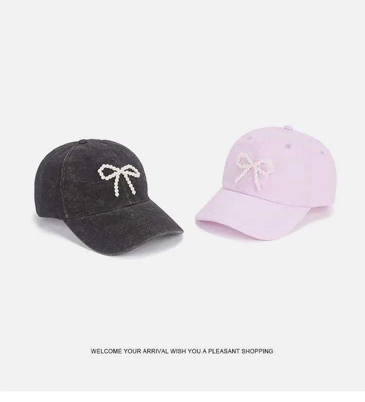 Joker Baseball Cap Men Women Pearl Diamond Denim Sunscreen — feature 16