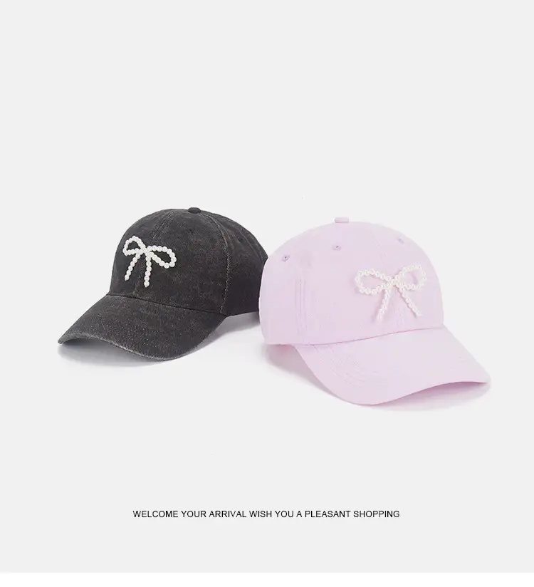 Joker Baseball Cap Men Women Pearl Diamond Denim Sunscreen — feature 17