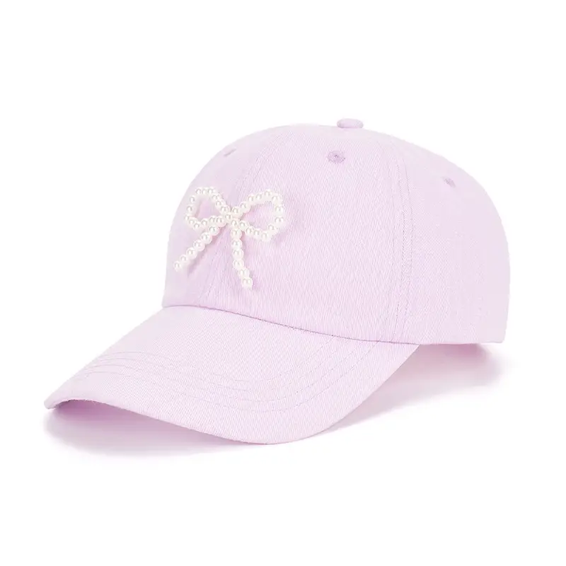 Joker Baseball Cap Men Women Pearl Diamond Denim Sunscreen