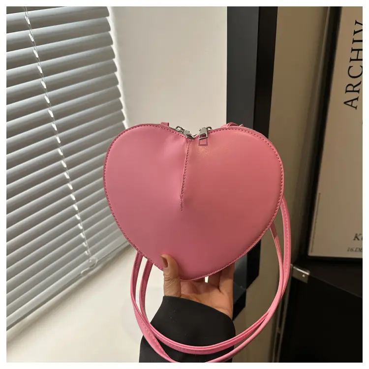 Pink Heart-Shaped Underarm Bag for Women — feature 22