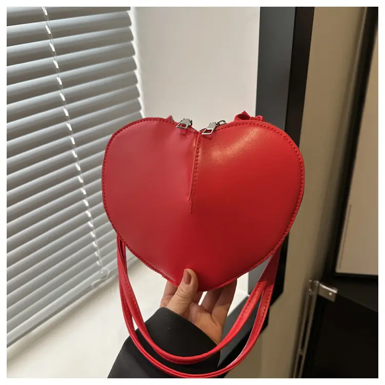 Pink Heart-Shaped Underarm Bag for Women — feature 23