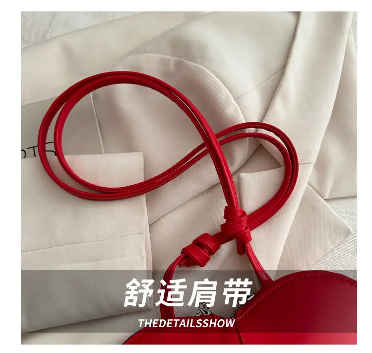 Pink Heart-Shaped Underarm Bag for Women — feature 3