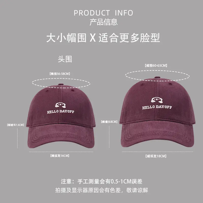 Hello Dayuf Bear Cap Big Head Small Size