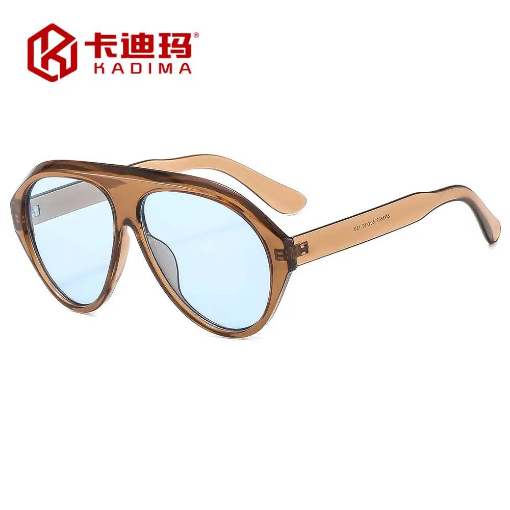 Men Sunscreen Sunglasses Y2K Brown Tinted