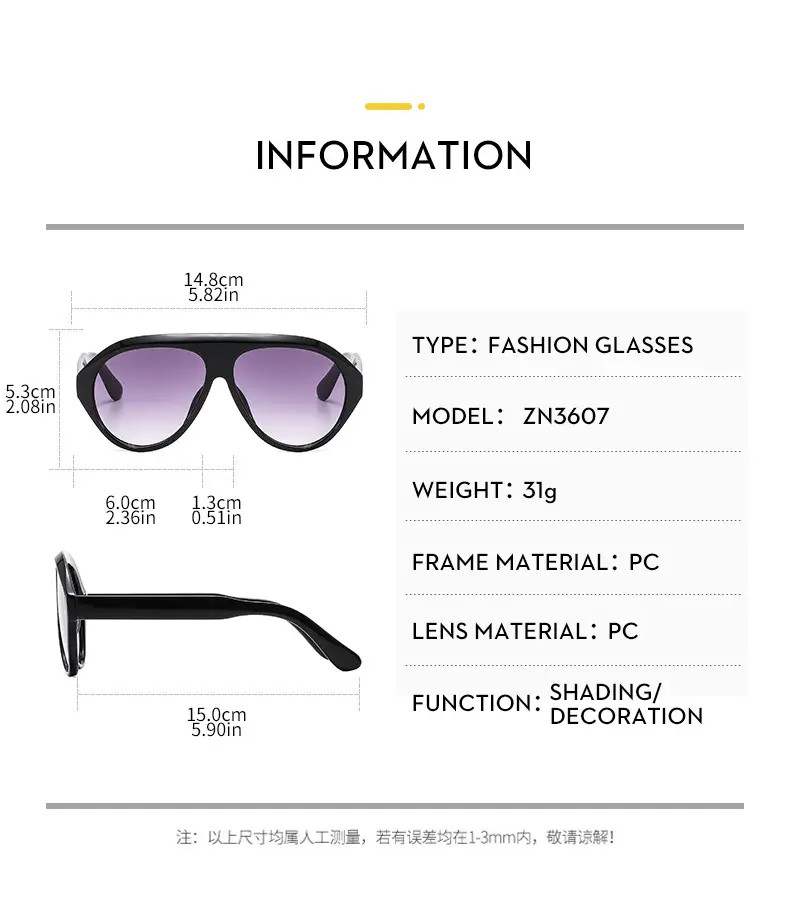 Men Sunscreen Sunglasses Y2K Brown Tinted — feature 11
