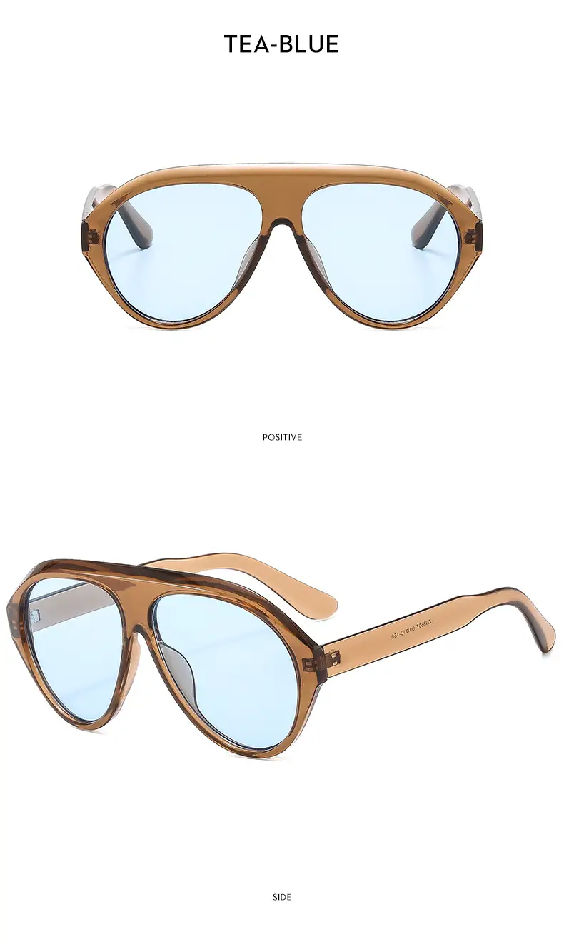 Men Sunscreen Sunglasses Y2K Brown Tinted — feature 23