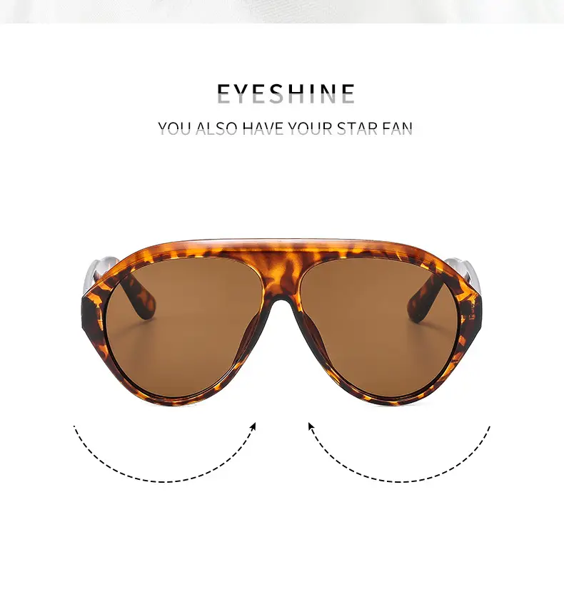 Men Sunscreen Sunglasses Y2K Brown Tinted — feature 6