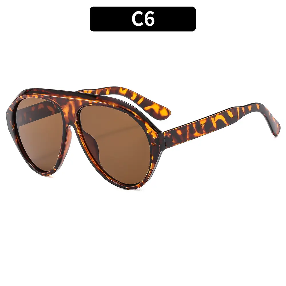 Men Sunscreen Sunglasses Y2K Brown Tinted