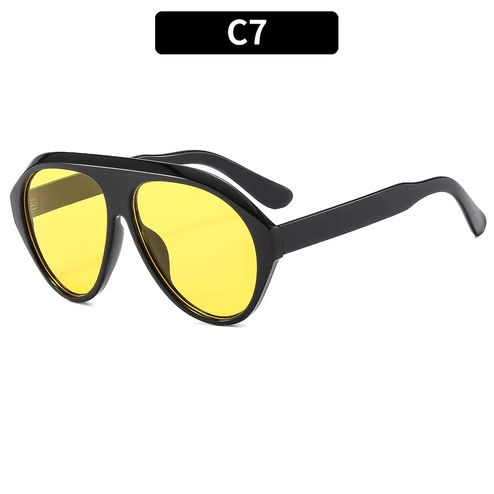 Men Sunscreen Sunglasses Y2K Brown Tinted