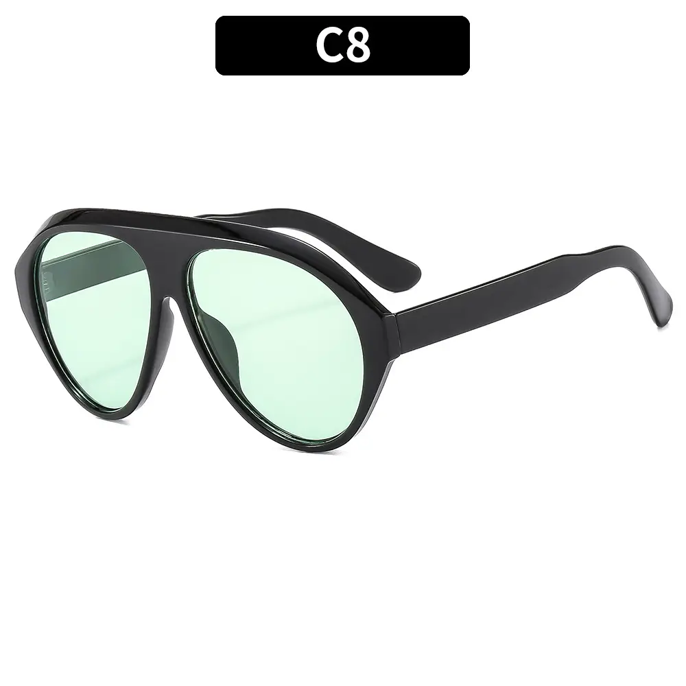 Men Sunscreen Sunglasses Y2K Brown Tinted