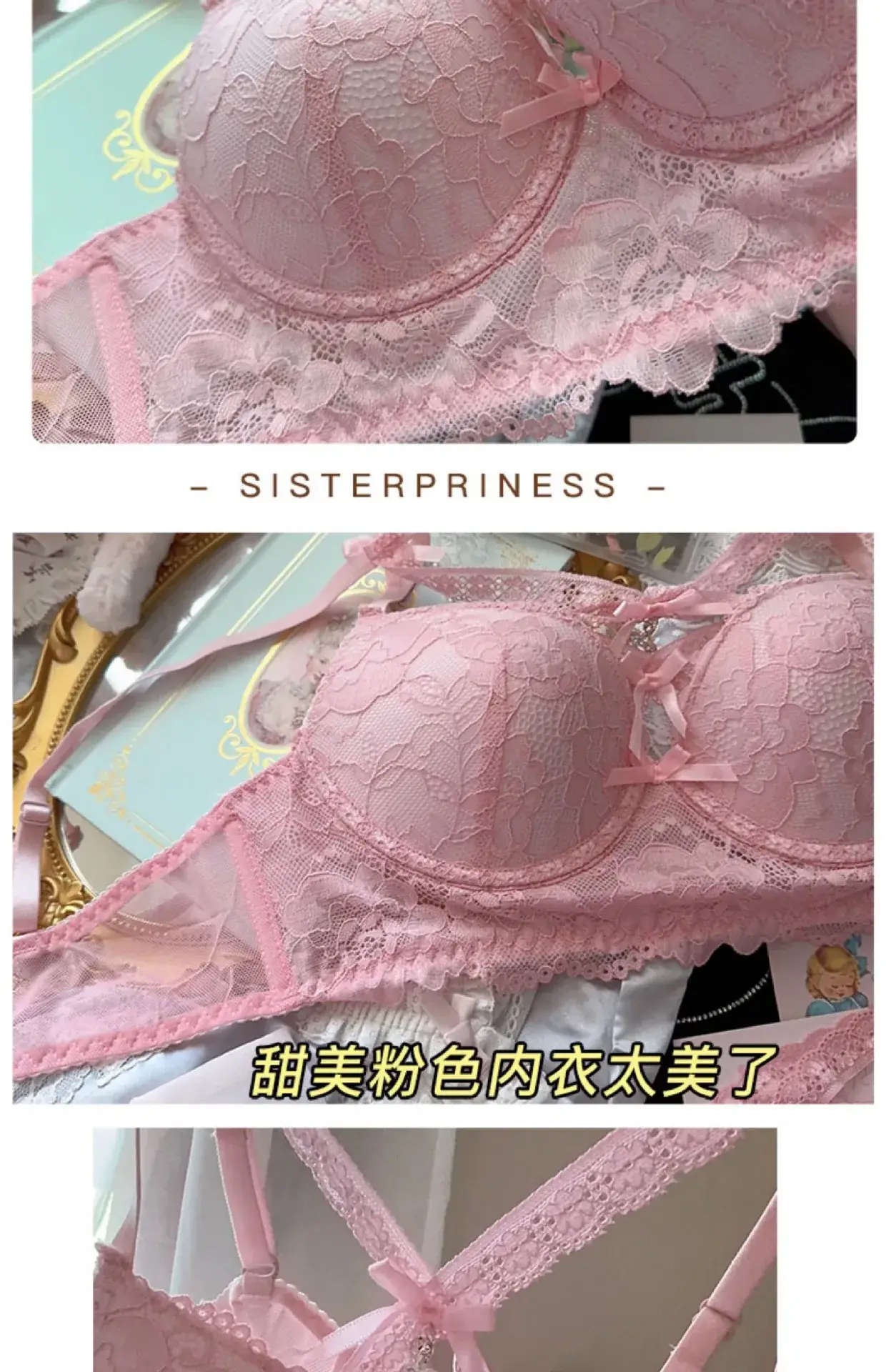 French Lace Underwear with Bow Detail — feature 5