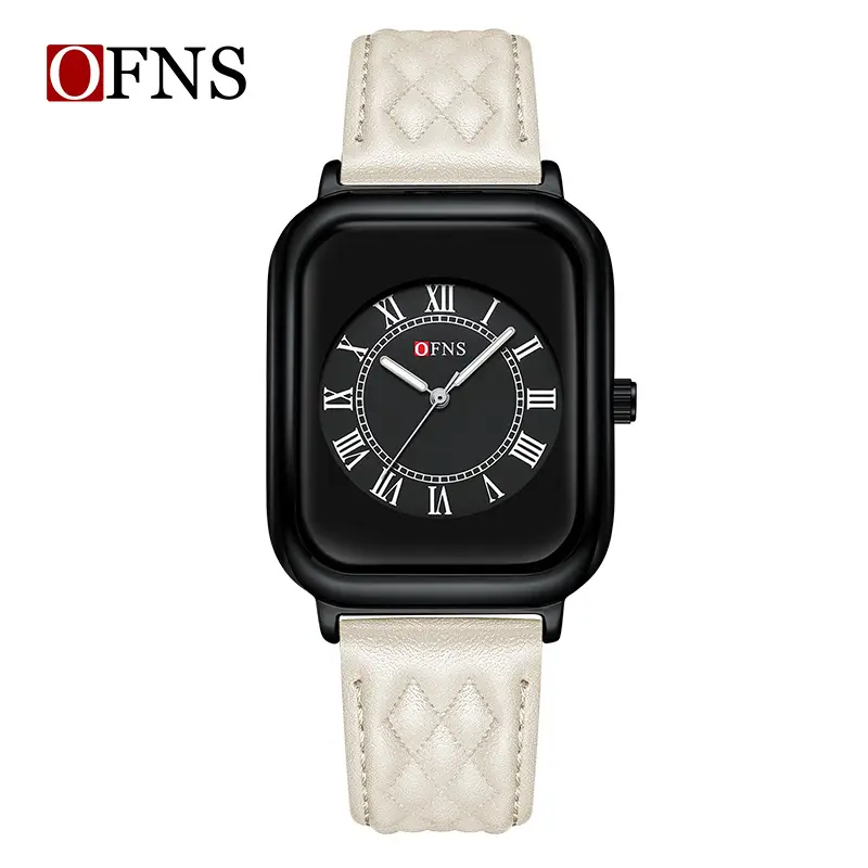 Oufani Women's Black Roman Scale Waterproof Watch - Image 6