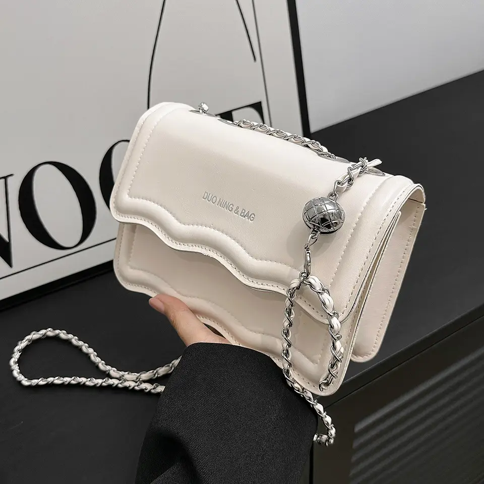 Pink Wave Pattern Crossbody Bag for Women 2024 - Image 4